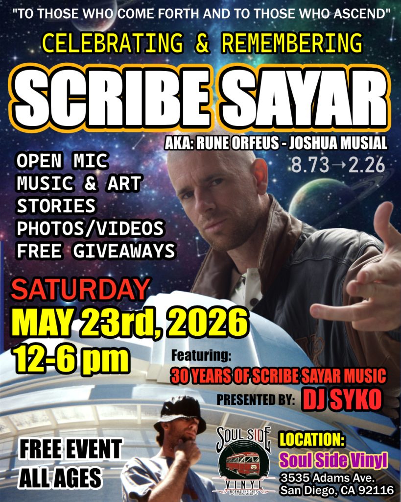 Scribe Sayar Memorial Flyer - May 23rd, 2026